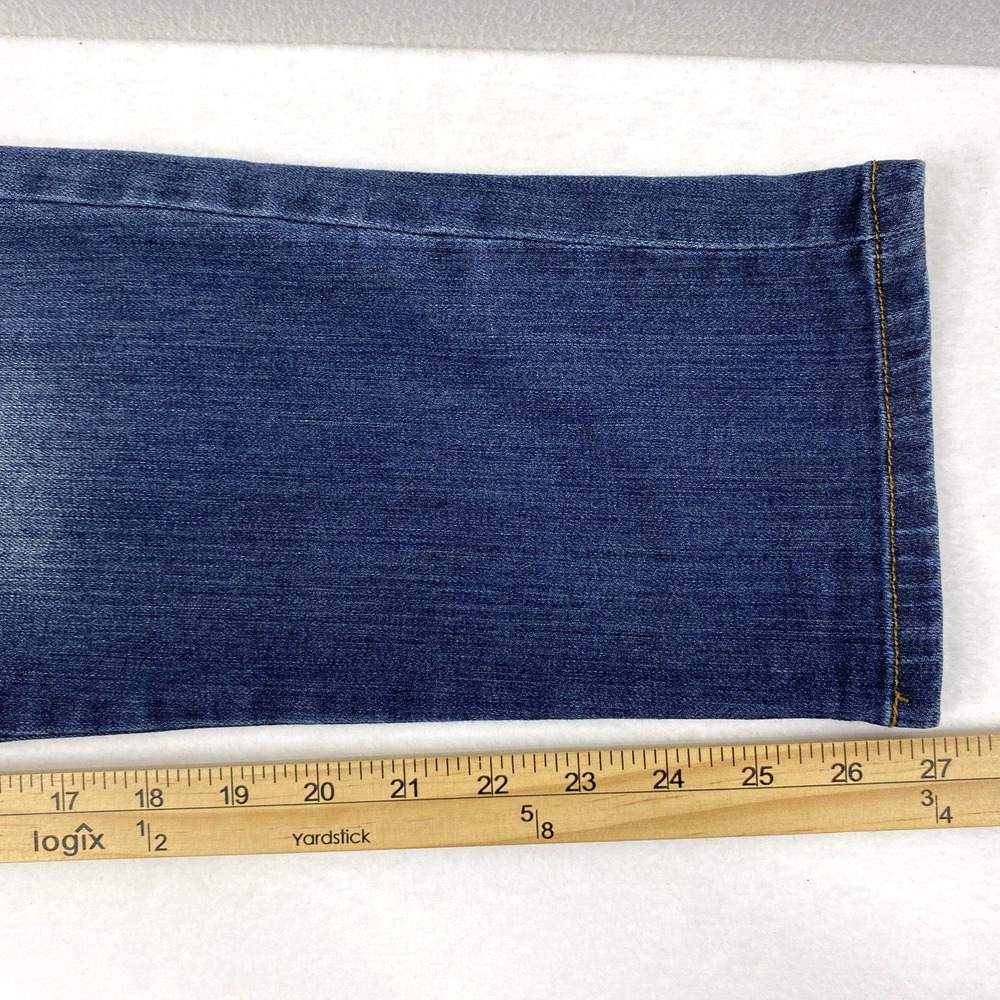 Elle Jeans Womens Size 10 Skinny Boyfriend Distress Dark Wash Denim Casual - Picture 10 of 14